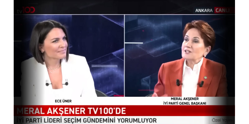 Meral Akşener ve Ece Üner’in Canlı Yayın Sohbeti Gündem Oldu!