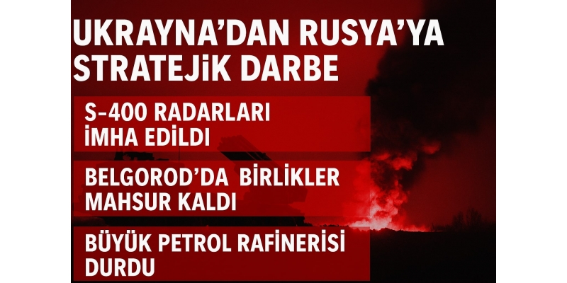 Ukrayna’dan Rusya’ya Stratejik Darbe: S-400 Radarları Vuruldu, Belgorod’da Lojistik Çöktü, Ryazan Rafinerisi Durduruldu